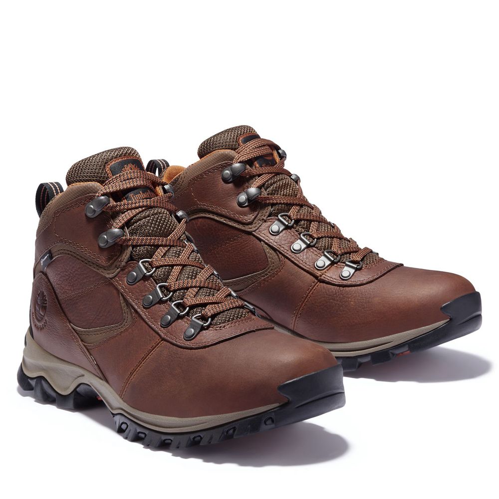 Bocanci De Drumeție Timberland Barbati Maro - Mt. Maddsen Mid Waterproof - Romania - JPMDFN438